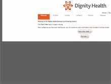 Tablet Screenshot of dignitybusinesscards.com